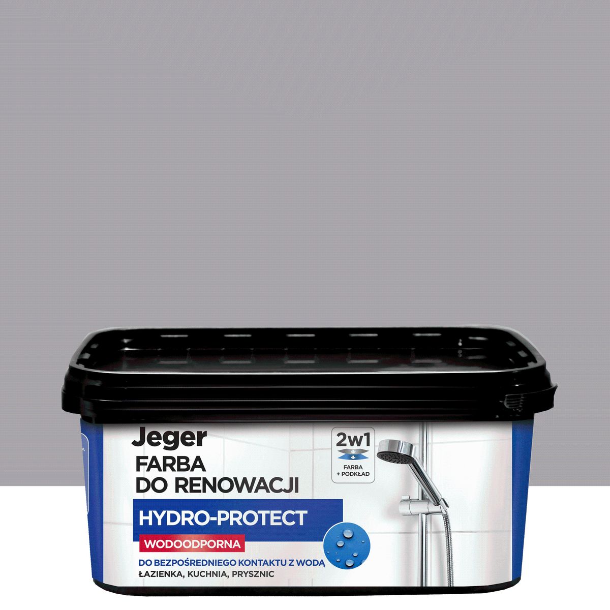Farba specjalistyczna Jeger Reno Hydro Stalowy 2 l