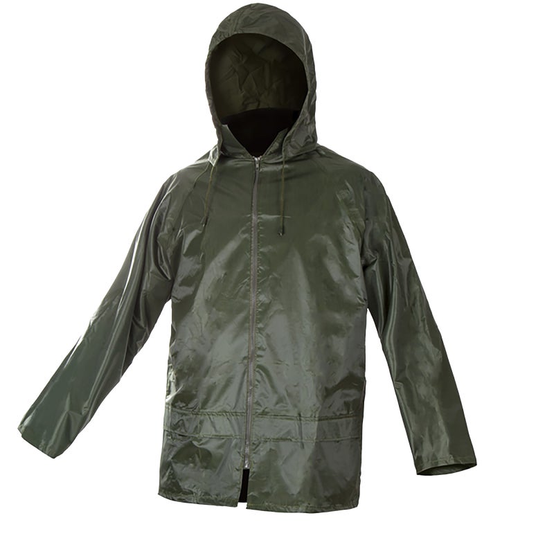 Kurtka przeciwdeszczowa zielona Nylon rozmiar L 54