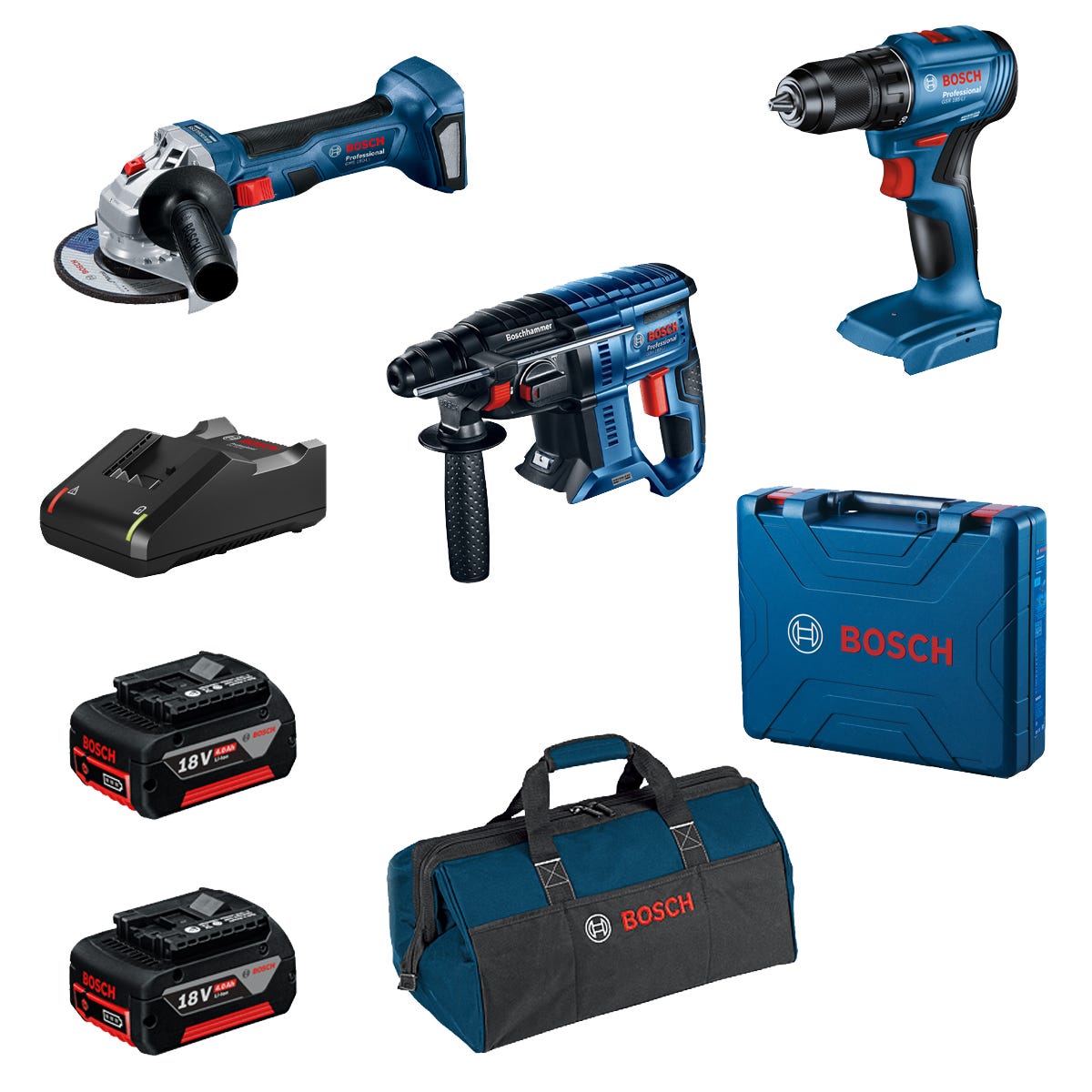 BOSCH PROFESSIONAL GSR 185-LI Li-Ion 18V 2x4Ah