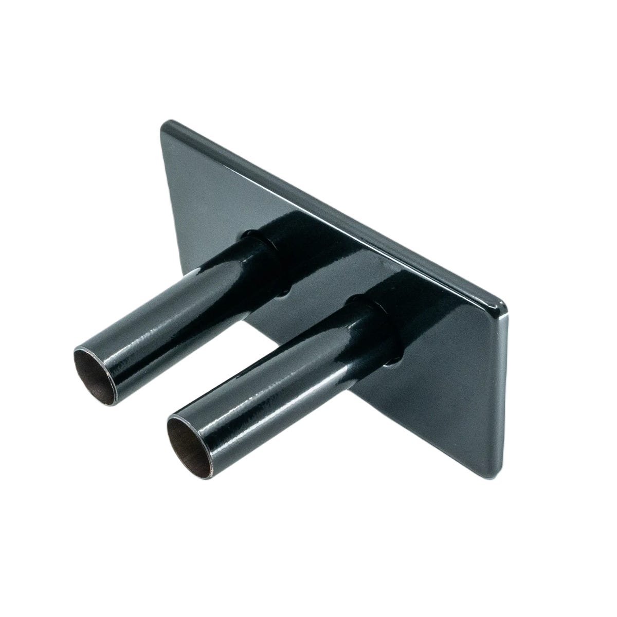 Zestaw rozet podwójnych 15x7 z rurką 22M czarny SCHLOSSER