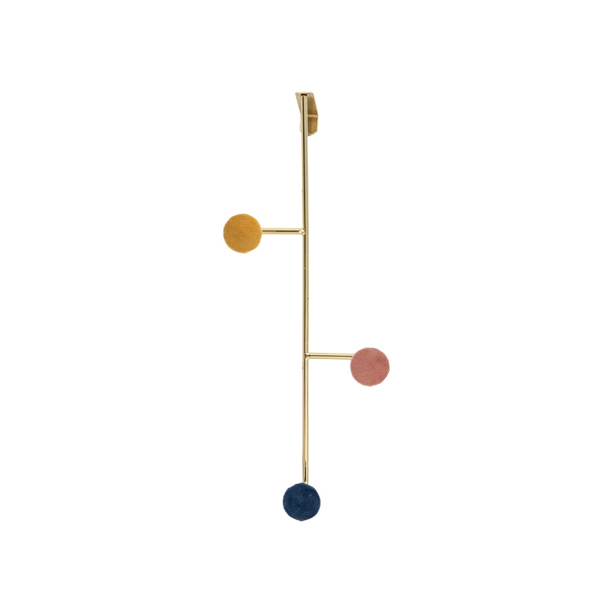 Wieszak na drzwi metalowy złoty