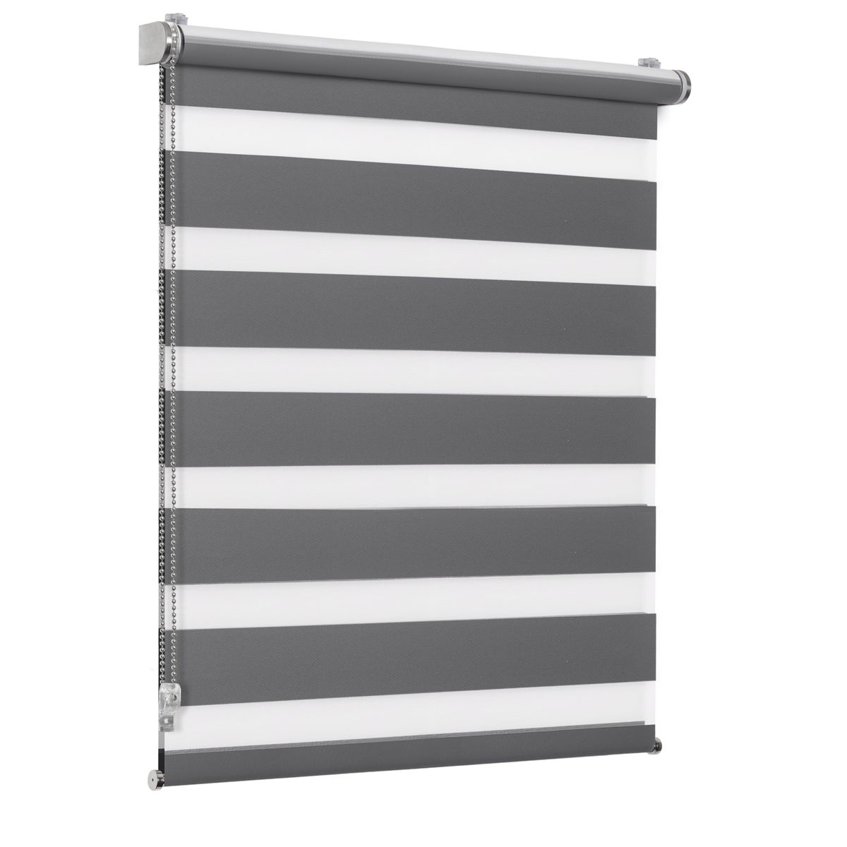 Roleta dzień noc Varuna Granit szara 101 x 220 cm Inspire