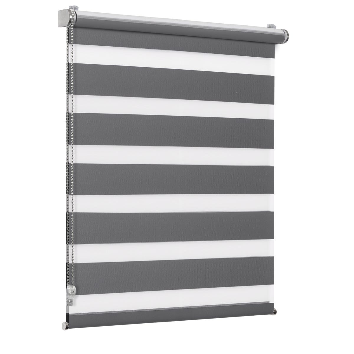 Roleta dzień noc Varuna Granit szara 71 x 160 cm Inspire