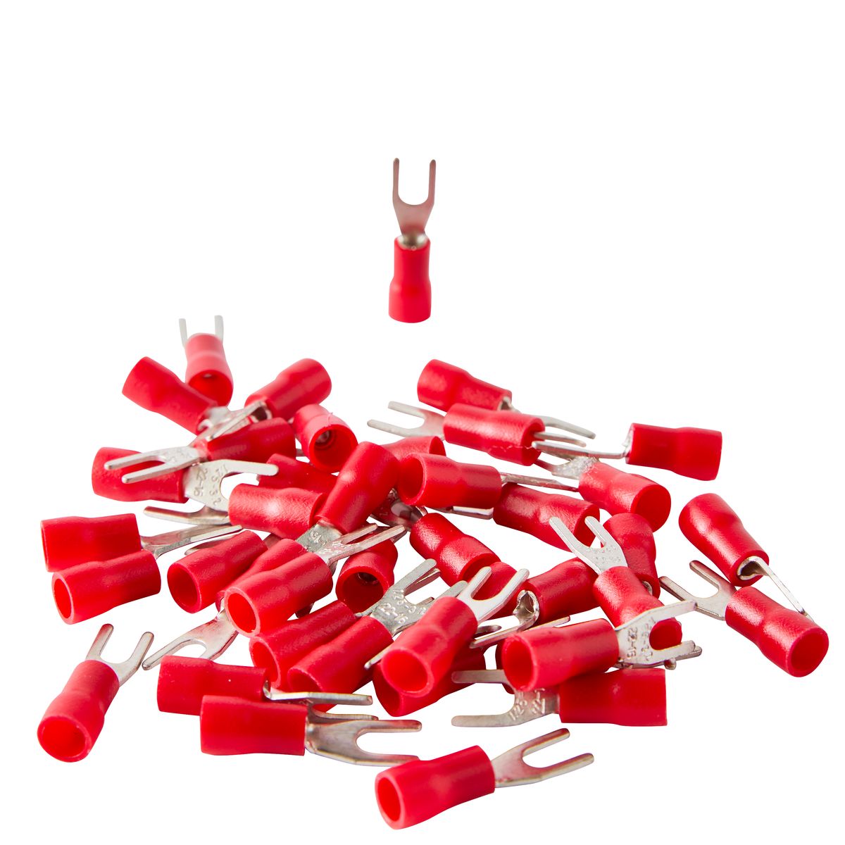 LEXMAN Końcówka przewodu widełkowa 0.5 - 1.5 mm M3 Czerwona 50szt.