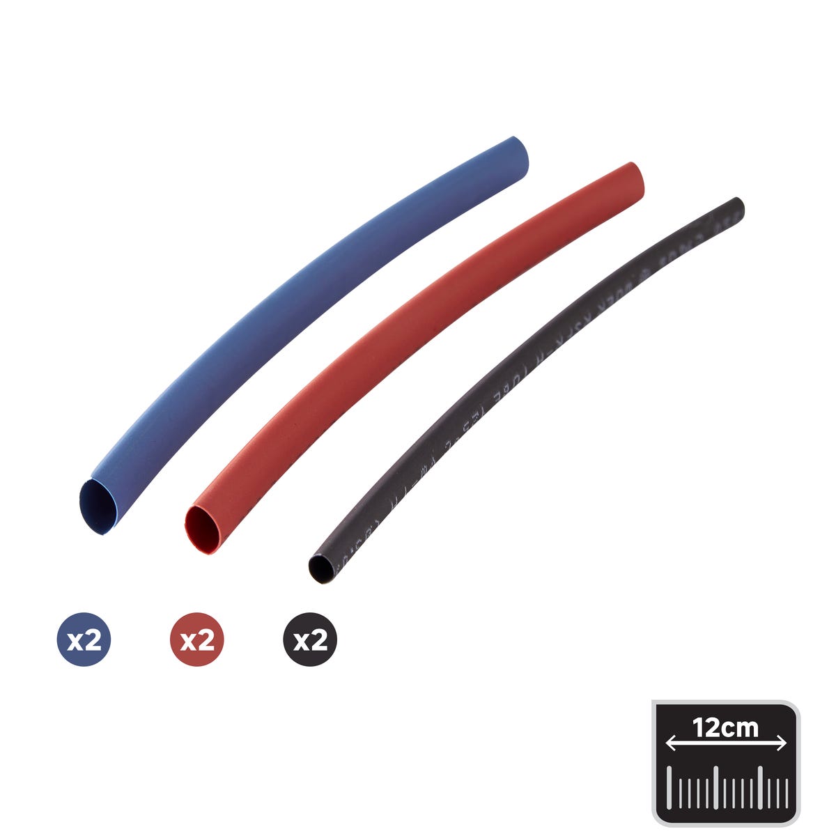 LEXMAN Koszulka termokurczliwa 6 / 1,5 mm 12cm 18szt.