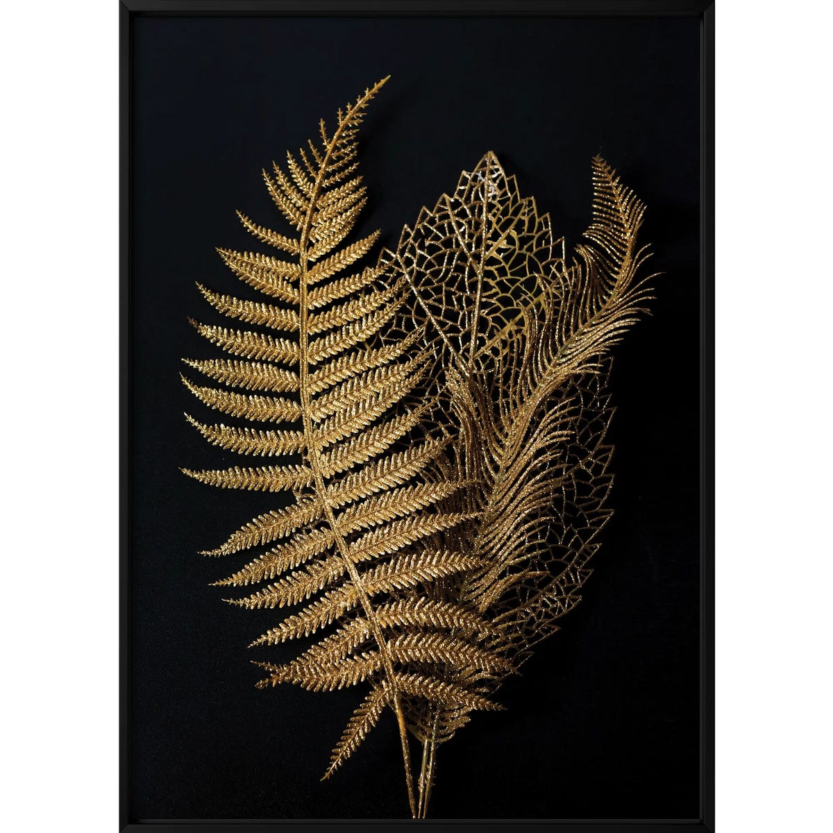 Obraz Złote Paprocie 50 x 70 cm