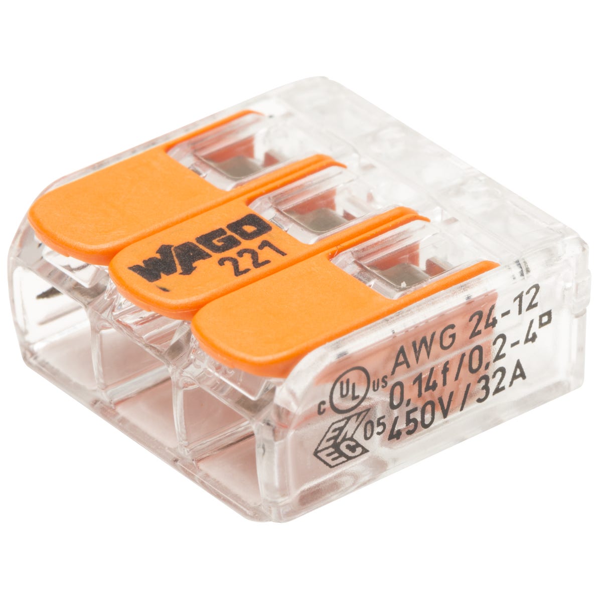 Złącze automatyczne szybkozłączka 3x0,2-4 mm 50 szt. WAGO