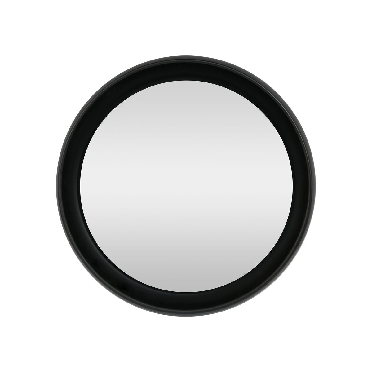 Lustro okrągłe Curl w czarnej ramie śr. 55 cm Inspire