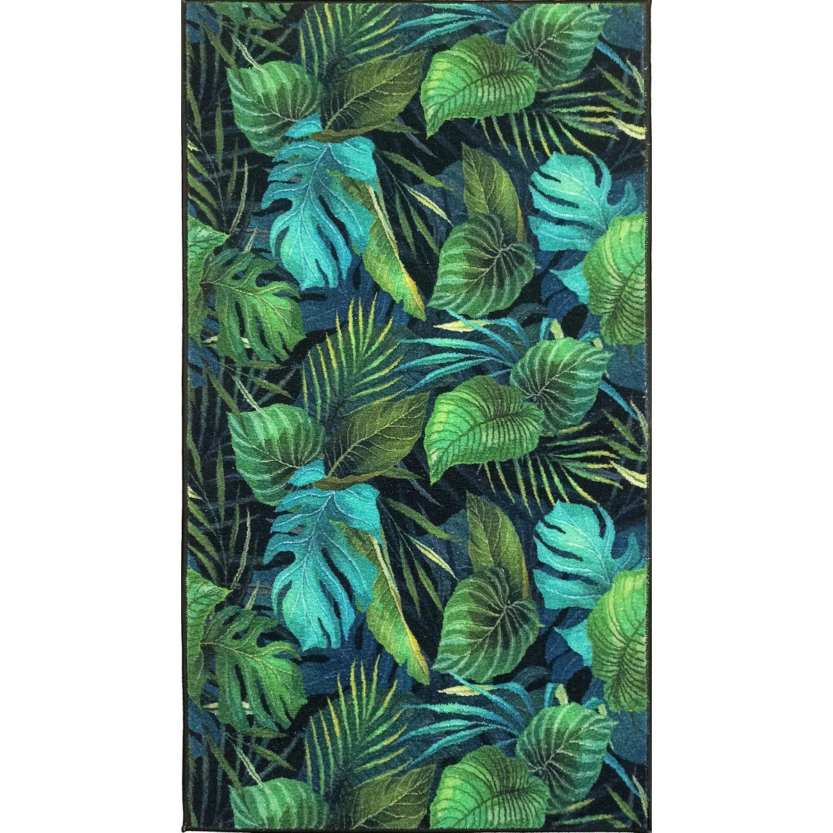 Dywan Green Monstera zielony 80 x 150 cm