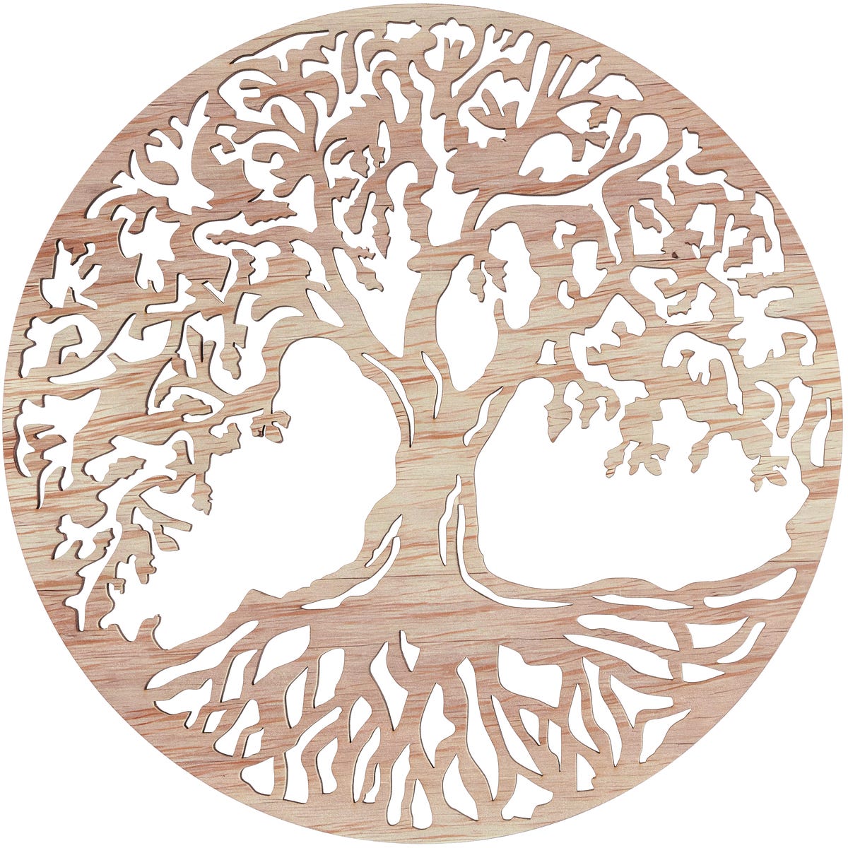 Drewniana dekoracja ścienna Drzewo śr. 30 cm