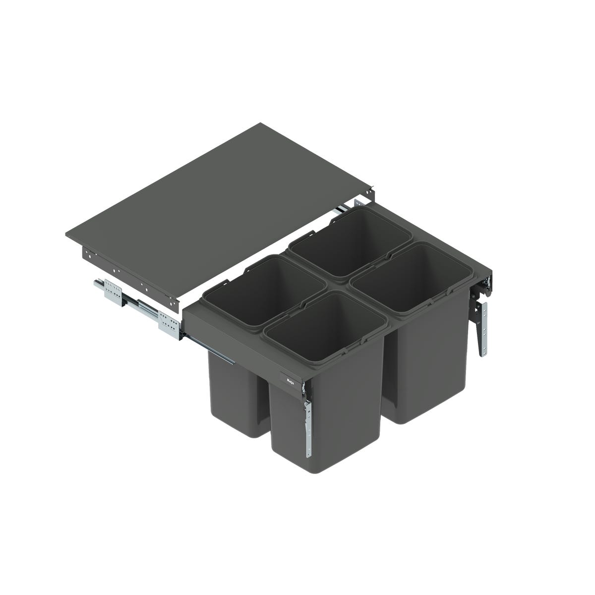 Kosz na śmieci do zabudowy Segrego 80 H=32 cm 4 x 15 l Rejs