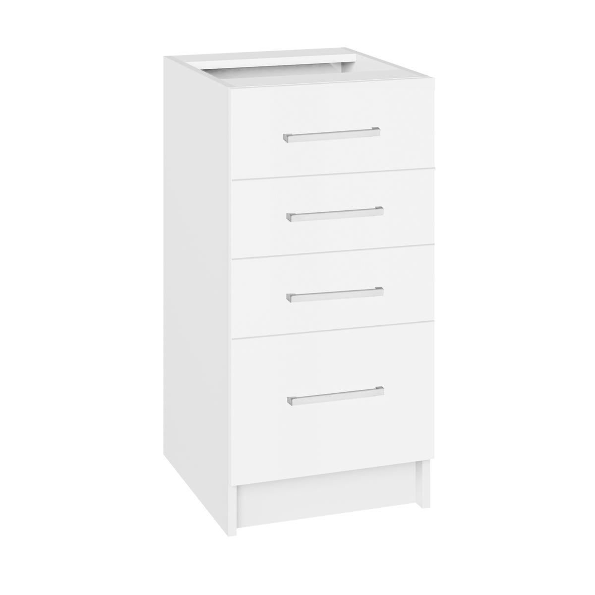 Szafka kuchenna stojąca 4 szuflady Miami 40 cm kolor biały