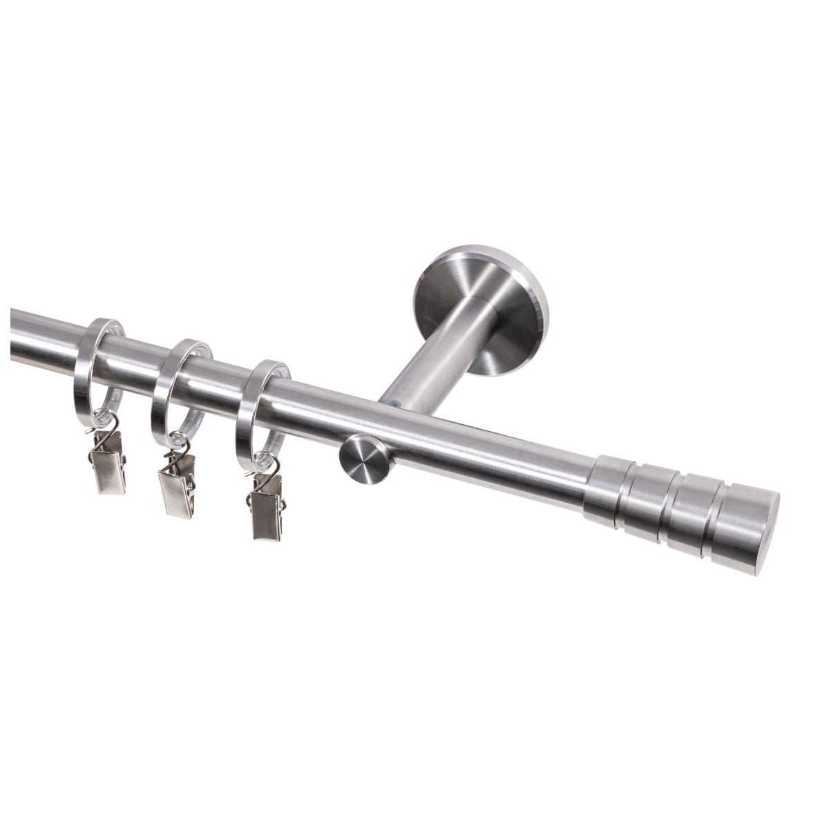 Karnisz Inox 240 cm pojedynczy stal nierdzewna 16 mm