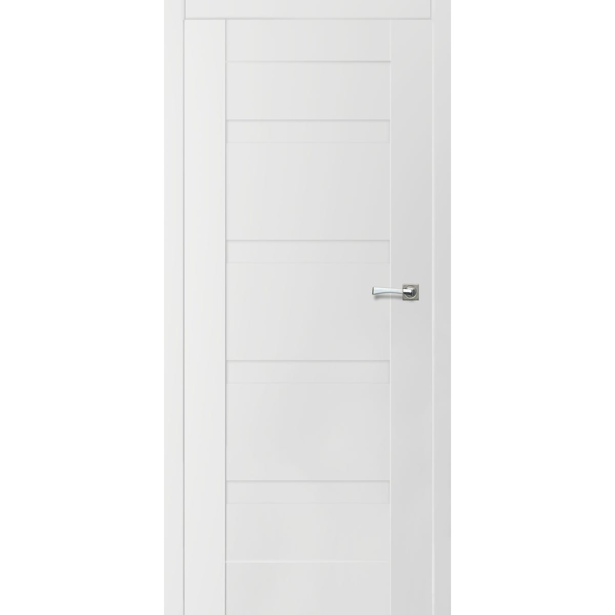 ARTENS Drzwi wewnętrzne bezprzylgowe pełne Parma biała 80 lewe