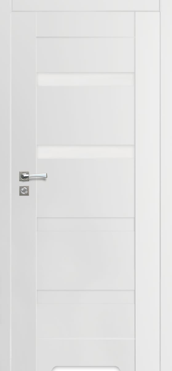 ARTENS Drzwi wewnętrzne bezprzylgowe z podcięciem wentylacyjnym Parma biała 80 prawa