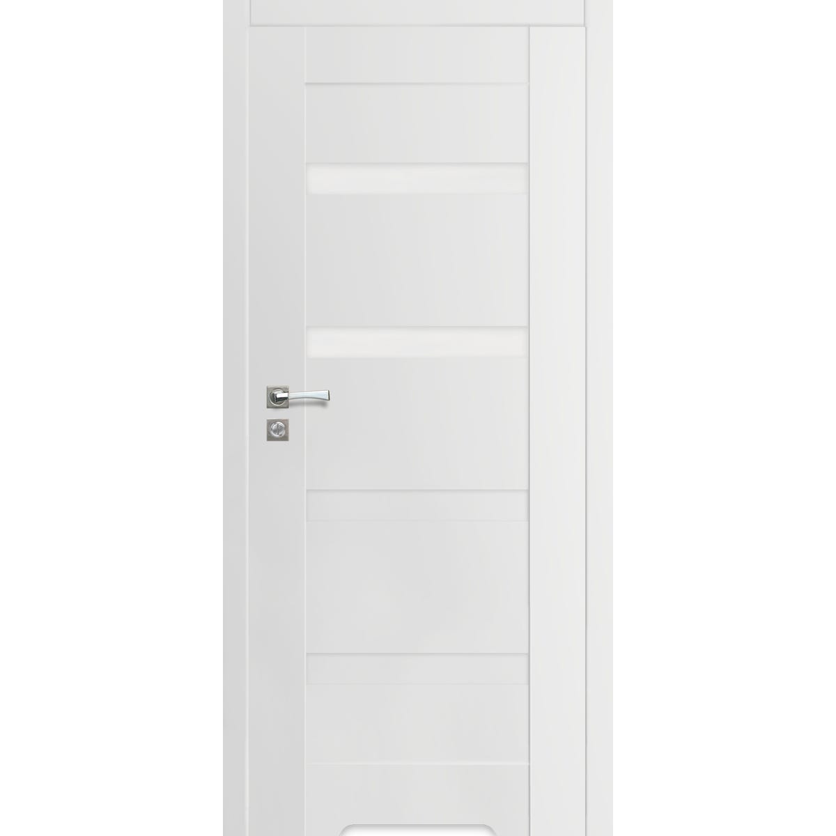 ARTENS Drzwi wewnętrzne bezprzylgowe z podcięciem wentylacyjnym Parma biała 70 prawa