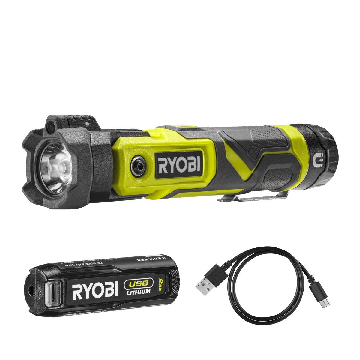 Latarka akumulatorowa obrotowa z laserem 4V 1x2Ah RYOBI