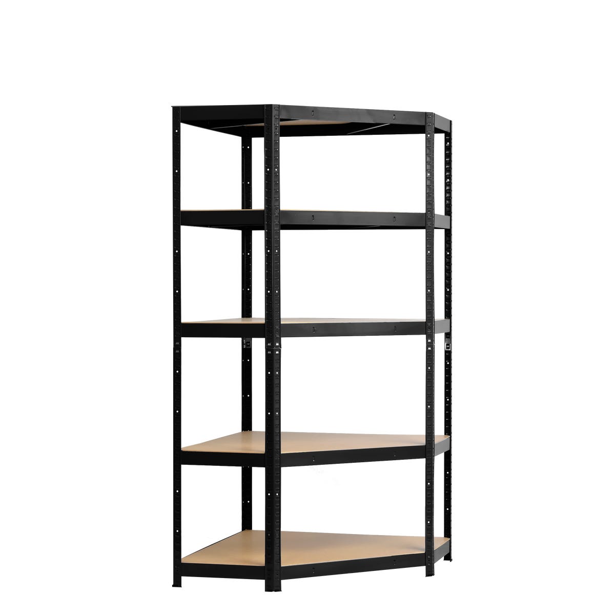 Regał metalowy narożny 175 kg 180 x 80 x 80 x 40 cm 5P Metalkas