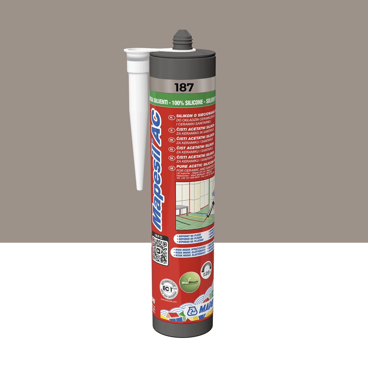 Silikon Mapesil AC 187 Len 310 ml Mapei