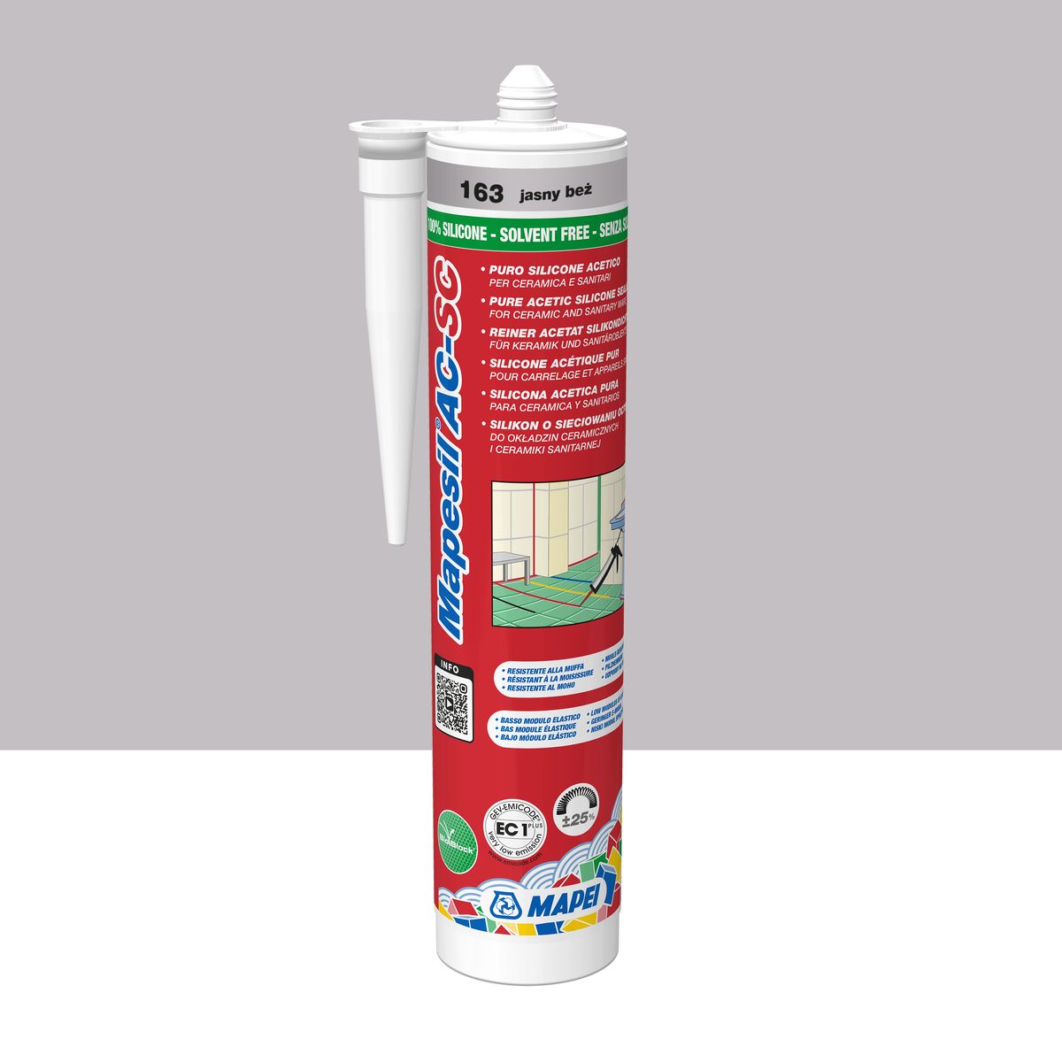 Silikon Mapesil AC 163 Jasny Beż 310 ml Mapei