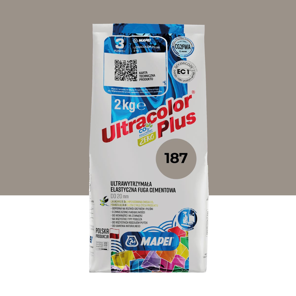 Fuga Ultracolor Plus 187 Len 2 kg Mapei
