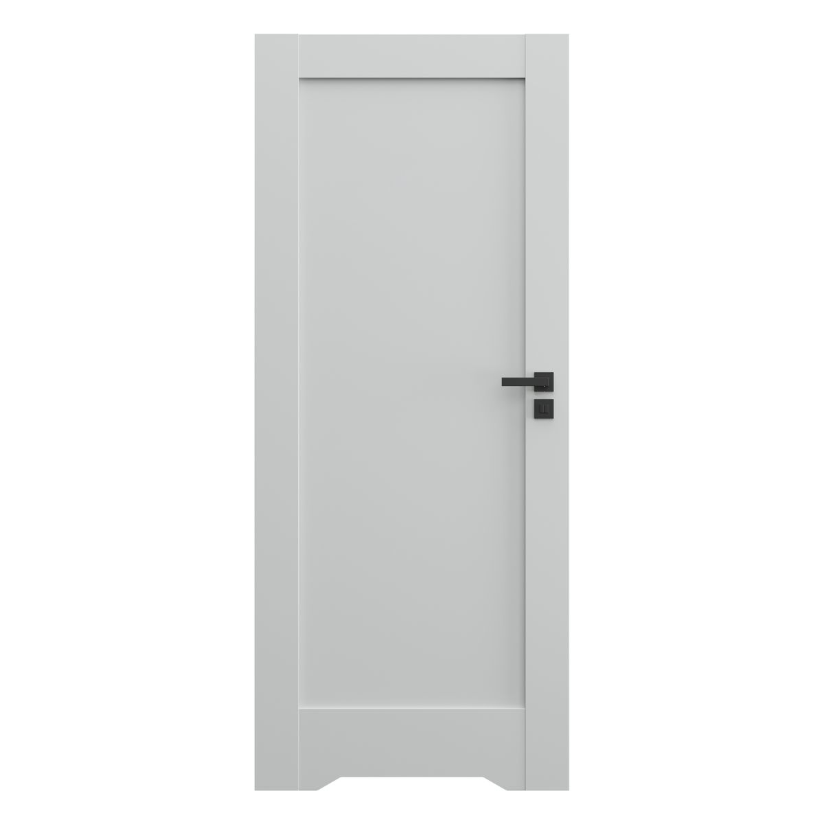 Porta Drzwi wewnętrzne pełne z podcięciem wentylacyjnym Verte E0 Szare 80 lewe