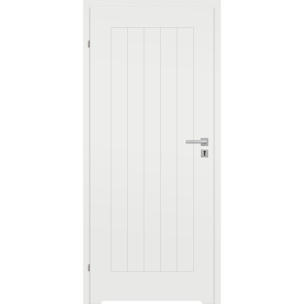Drzwi wewnętrzne łazienkowe z podcięciem wentylacyjnym Solin biały lakier 70 lewe Classen