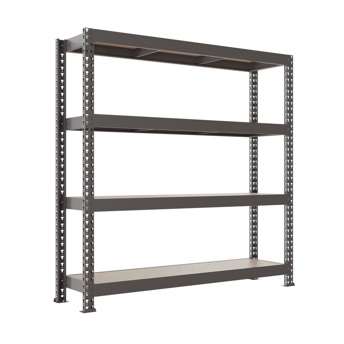 Regał metalowy Mega 500 kg 180x160x60 cm 4 półki Metalkas