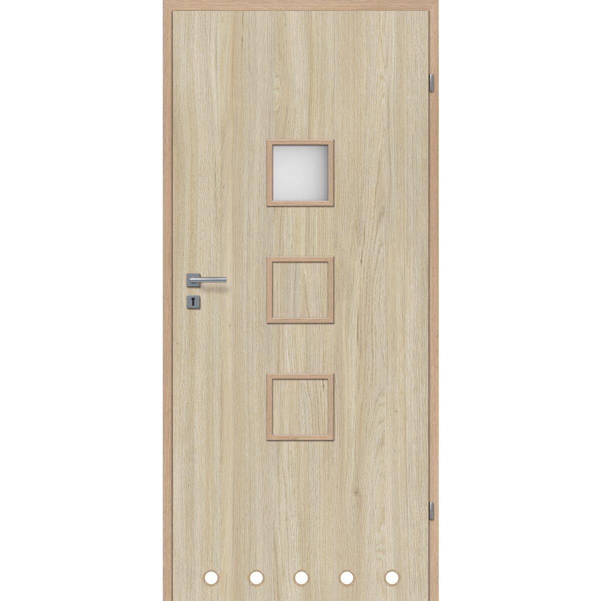 Drzwi wewnętrzne łazienkowe Lea Bis dąb bursztynowy 80 prawe Classen