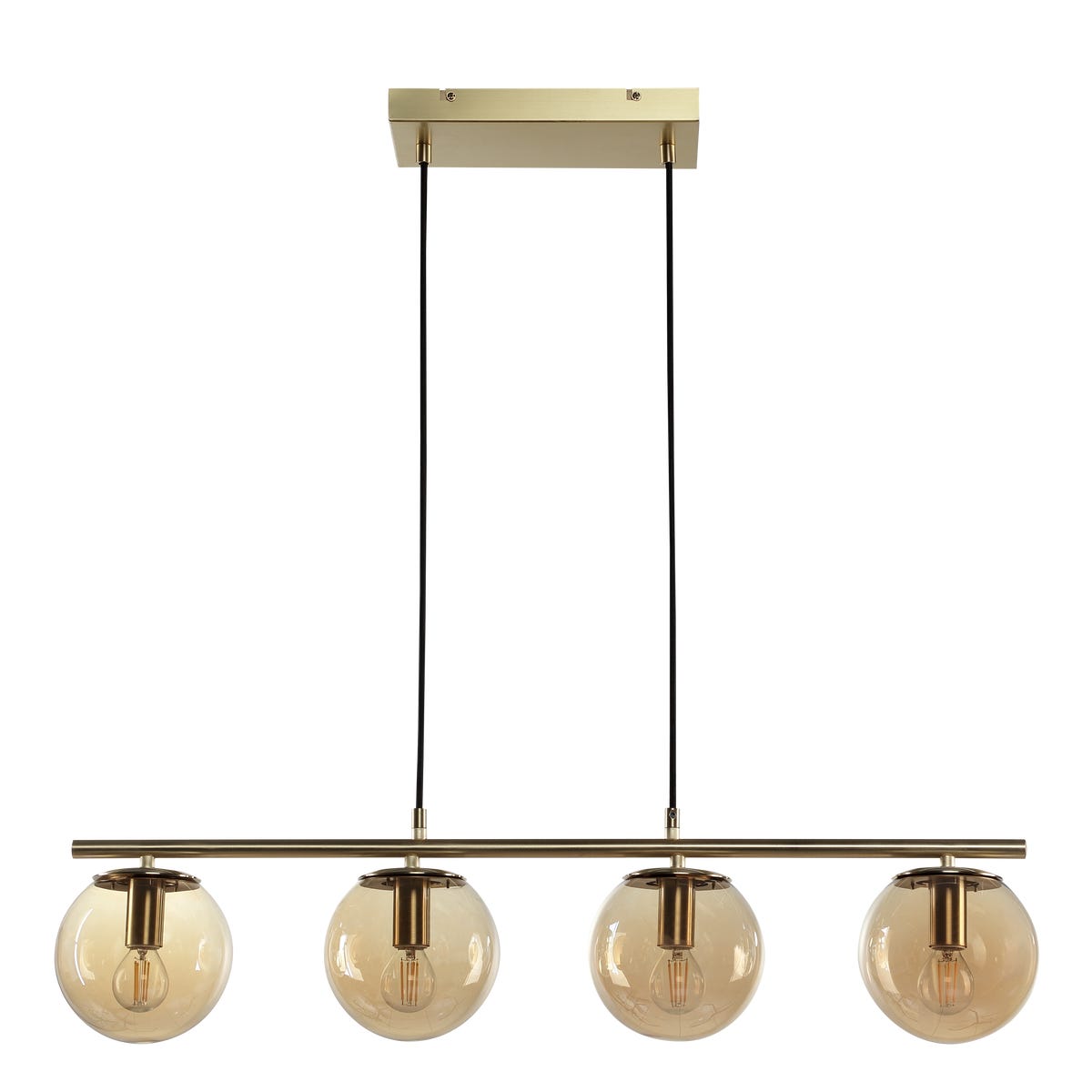 Lampa wisząca Callas bursztyn 4 x E14 Inspire