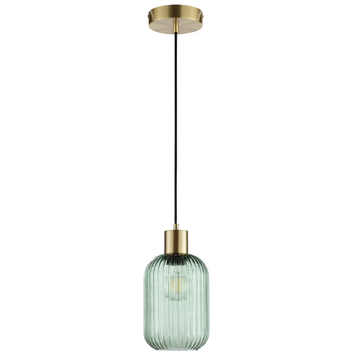 Lampa wisząca Dipsy zielona E27 Inspire