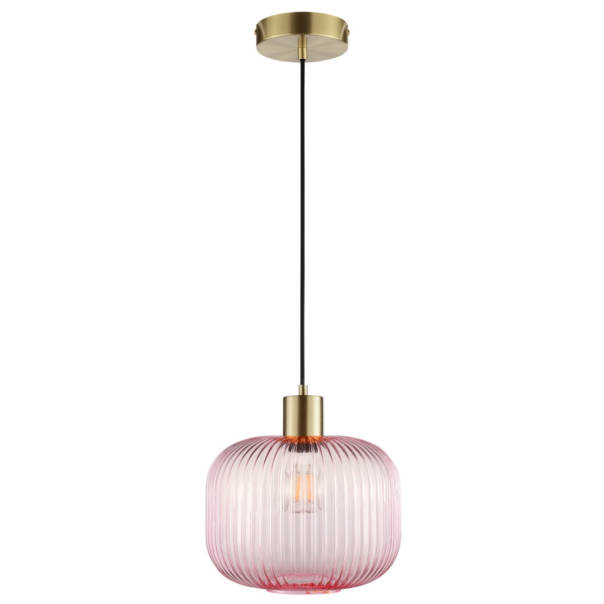 Lampa wisząca Dipsy różowa E27 Inspire