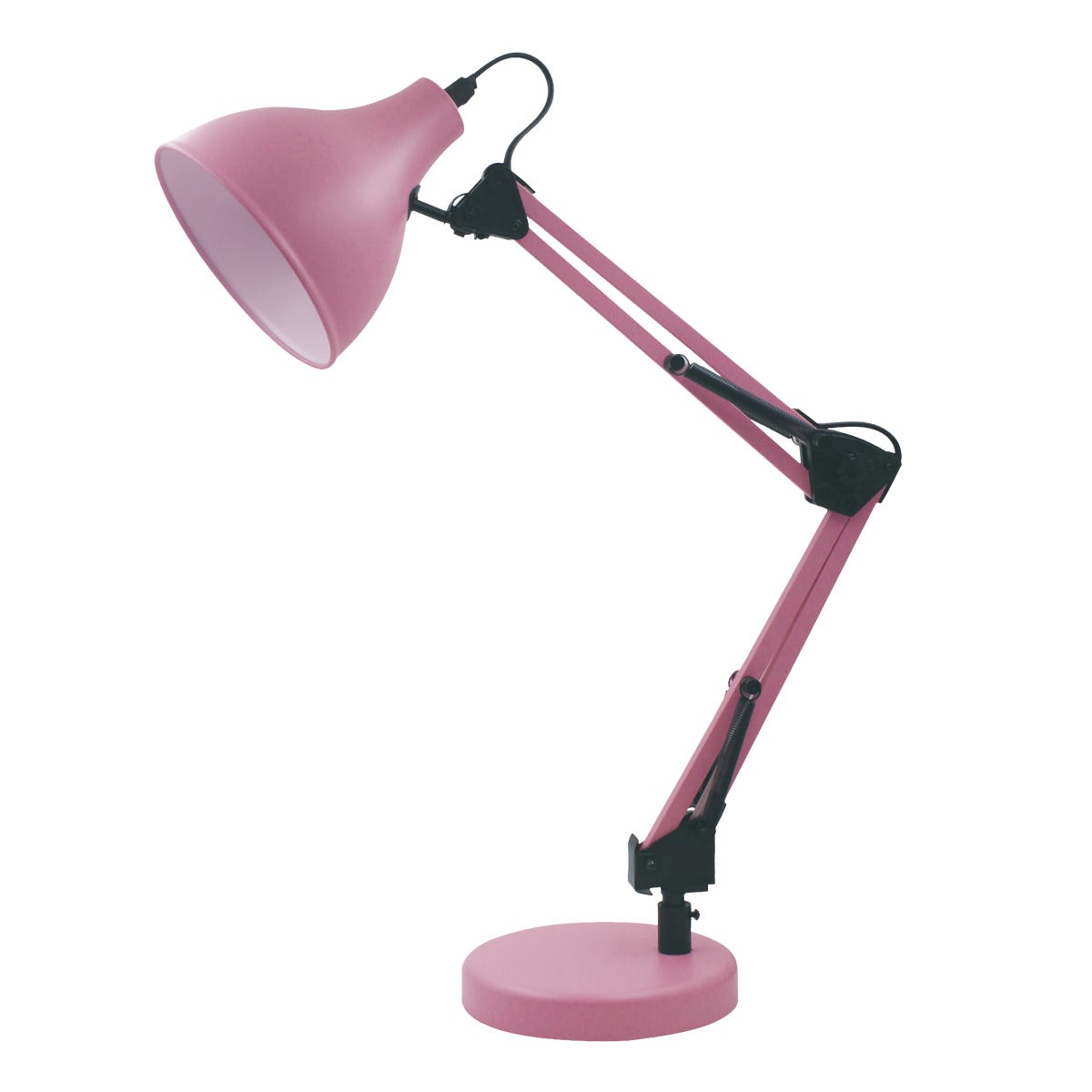 Lampka biurkowa Ennis różowa E27 Inspire