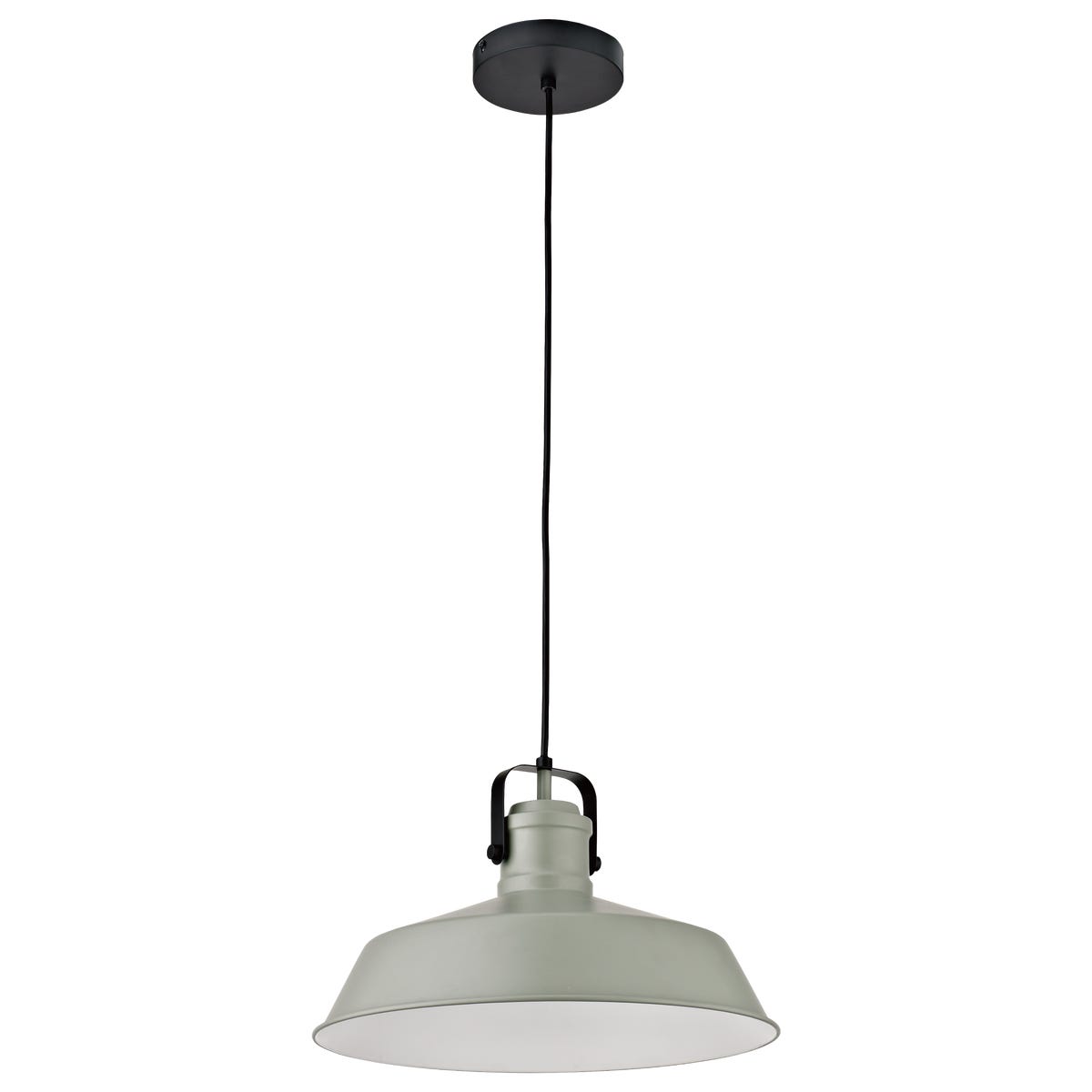 Lampa wisząca Piaf zielona E27 Inspire