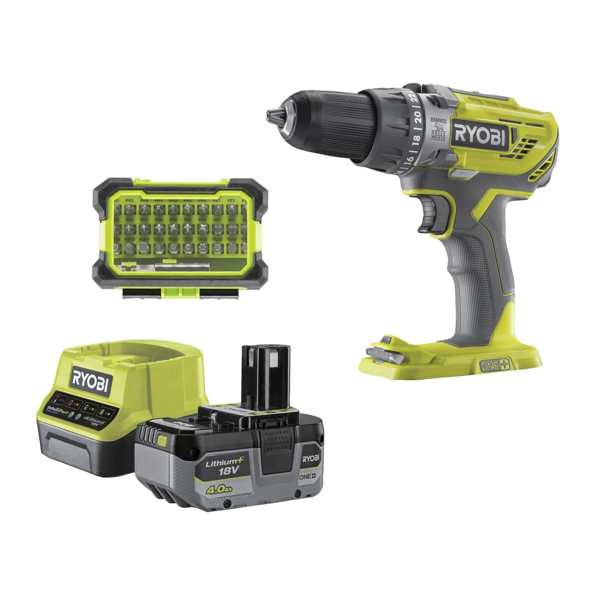 RYOBI Wiertarko-wkrętarka udarowa 18V 50Nm 1x4Ah