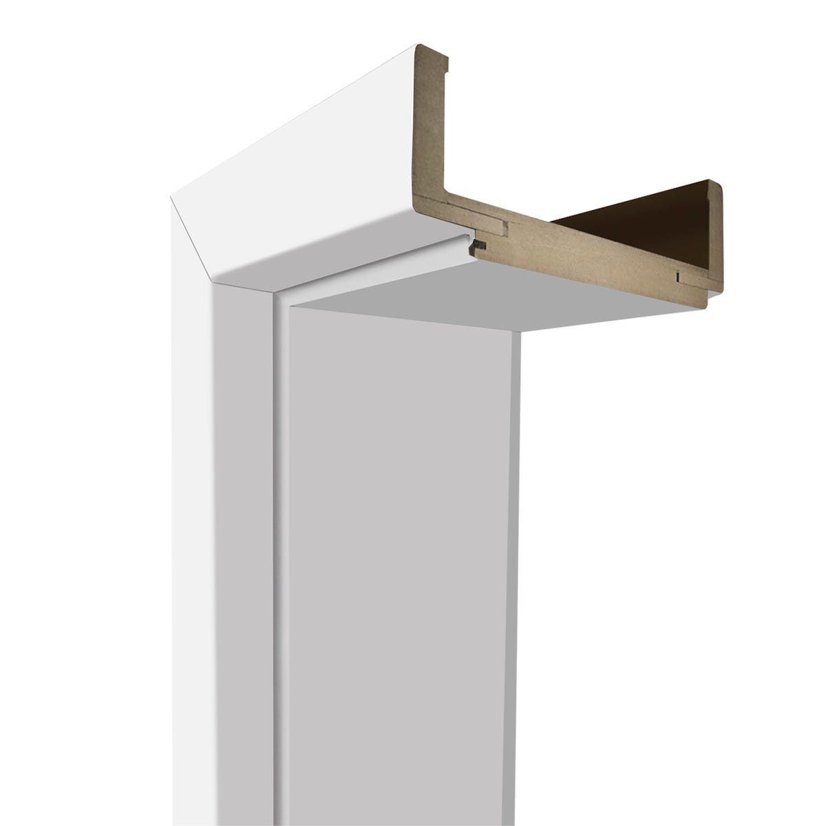 Ościeżnica regulowana do drzwi dwuskrzydłowych Loft Duo 160 biały FF zakres 100-120 mm Voster