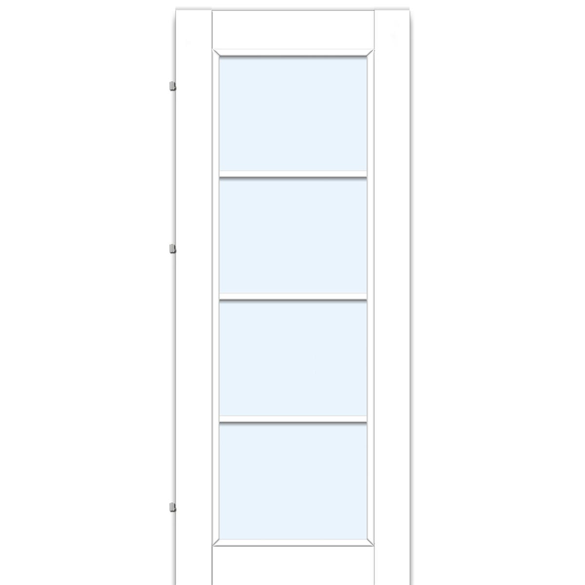 Drzwi wewnętrzne pokojowe Loft Duo 10 białe 90 lewe (bierne) Voster