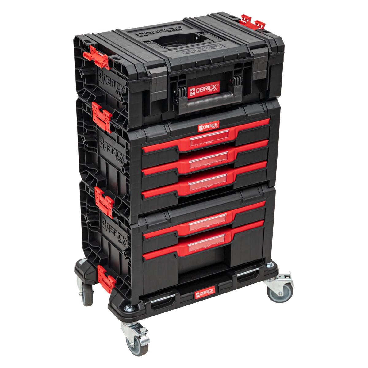 Skrzynia narzędziowa na kółkach 51 x 32.8 x 81.9 cm PRO SET 16 QBRICK SYSTEM