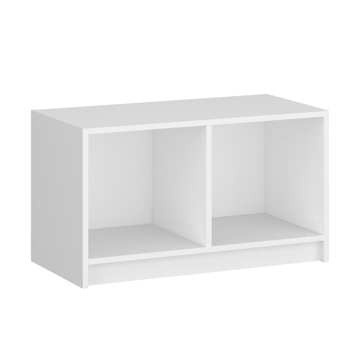 Korpus szafki na buty siedzisko 75.2 x 44.4 x 45 cm biały