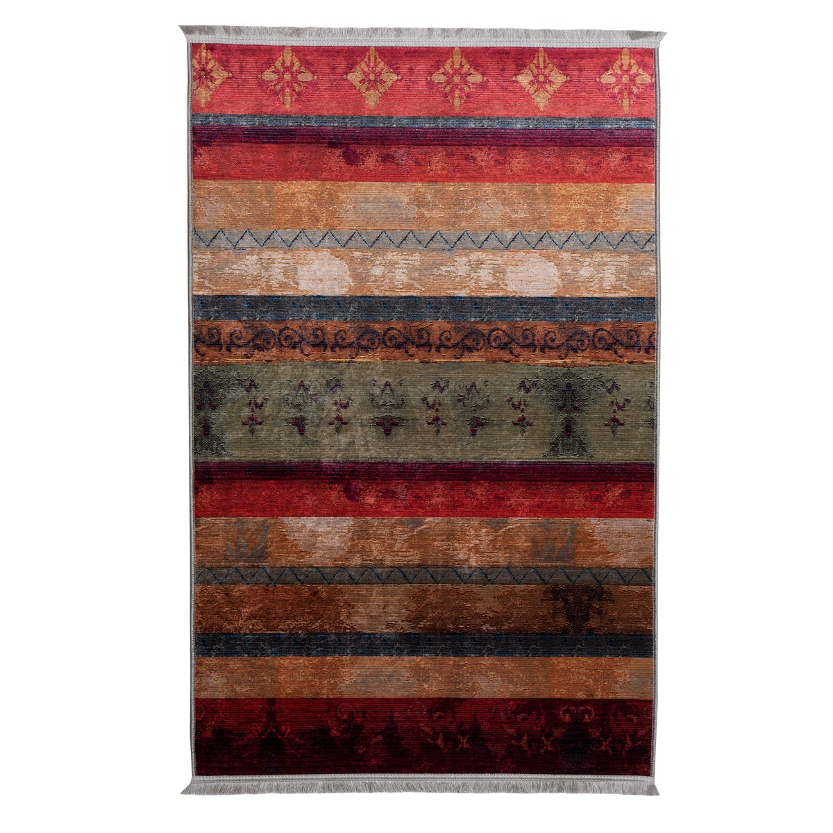 Dywan z frędzlami Sabi multikolor 160 x 230 cm