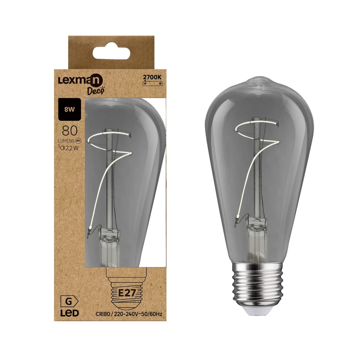 Żarówka LED E27 2.2 W 80 lm Ciepła biel Lexman