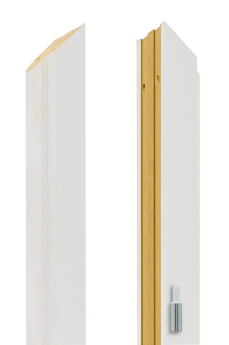 Baza lewa ościeżnicy stała biała PP 90 mm