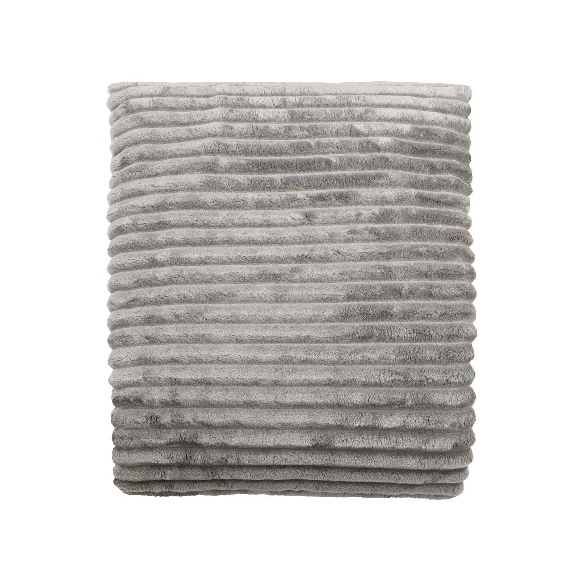 Koc Lena Granit prążek szary 130 x 170 cm Inspire