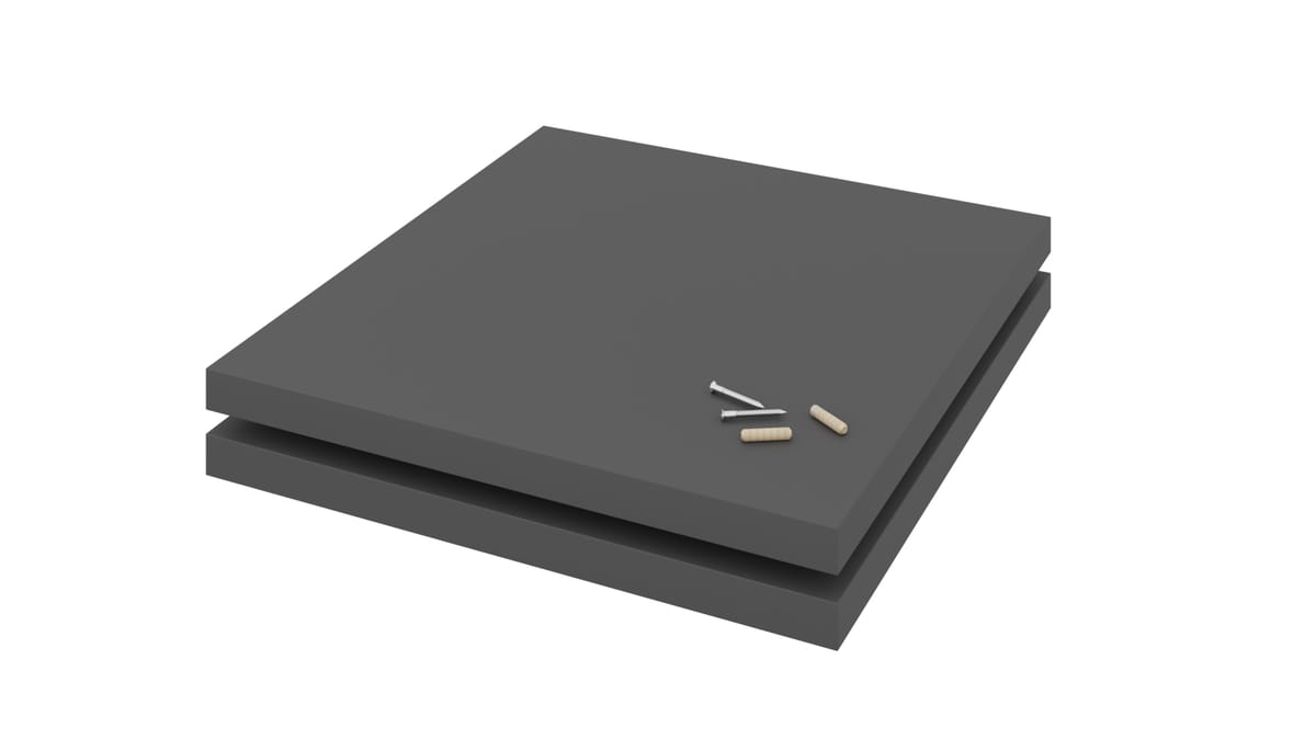 Podest wzmacniający pod lodówkę szary 2 szt. Delinia iD