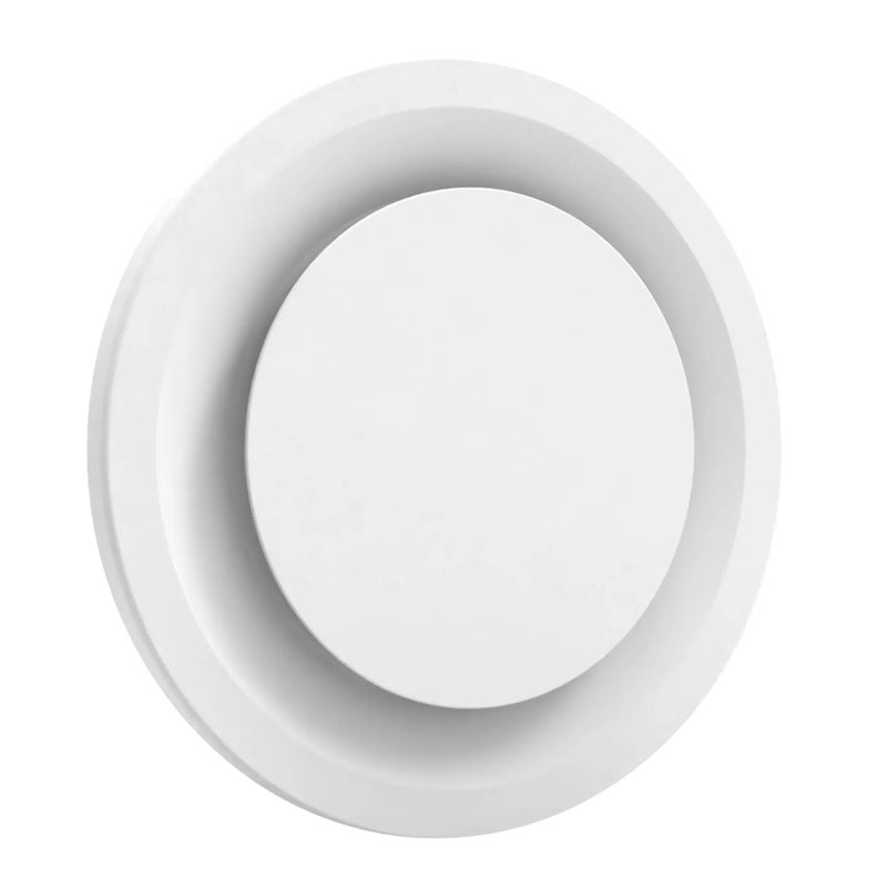 Anemostat nawiewny/wywiewny 125 mm stal biały