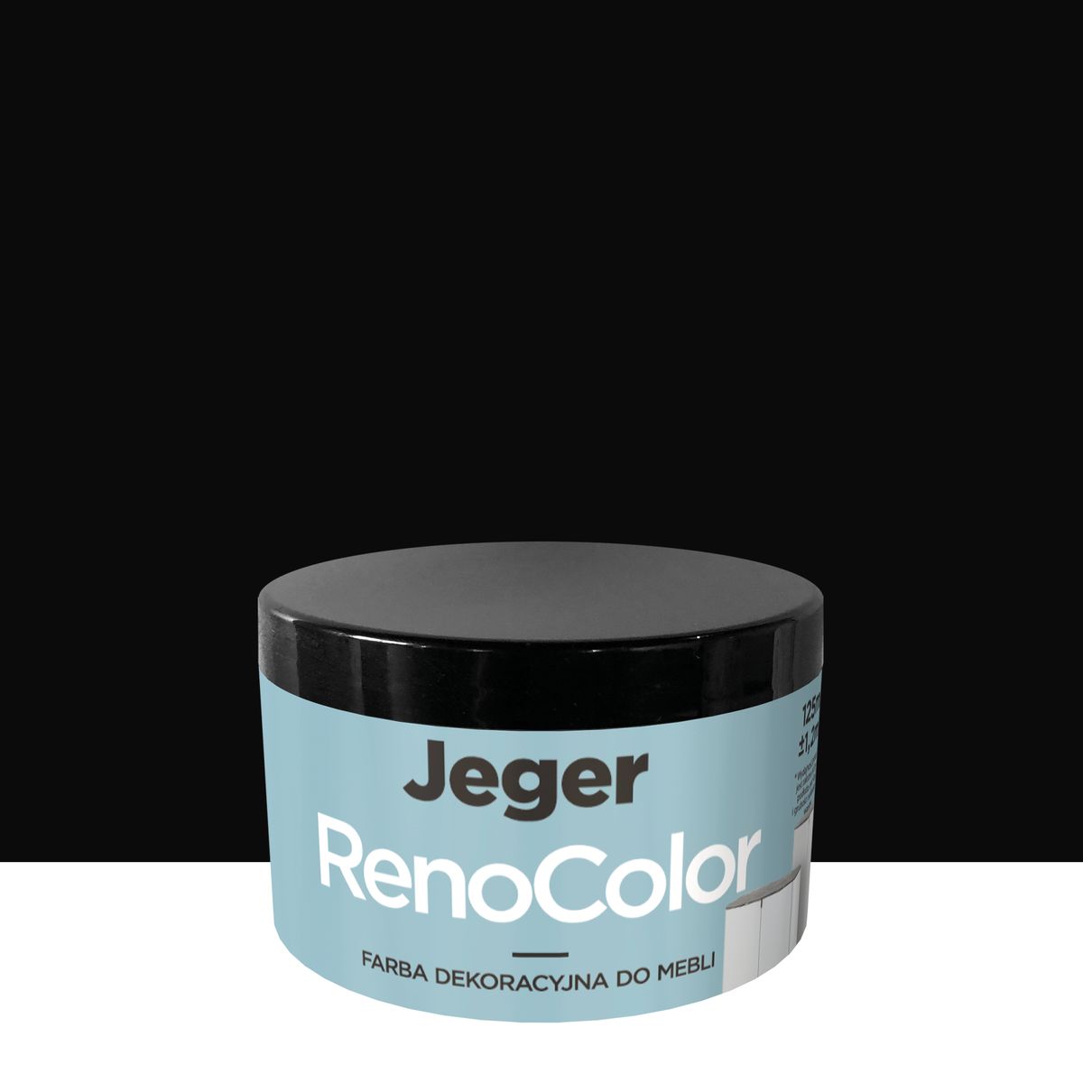Farba do mebli RenoColor 0.125 l Czarny Jeger