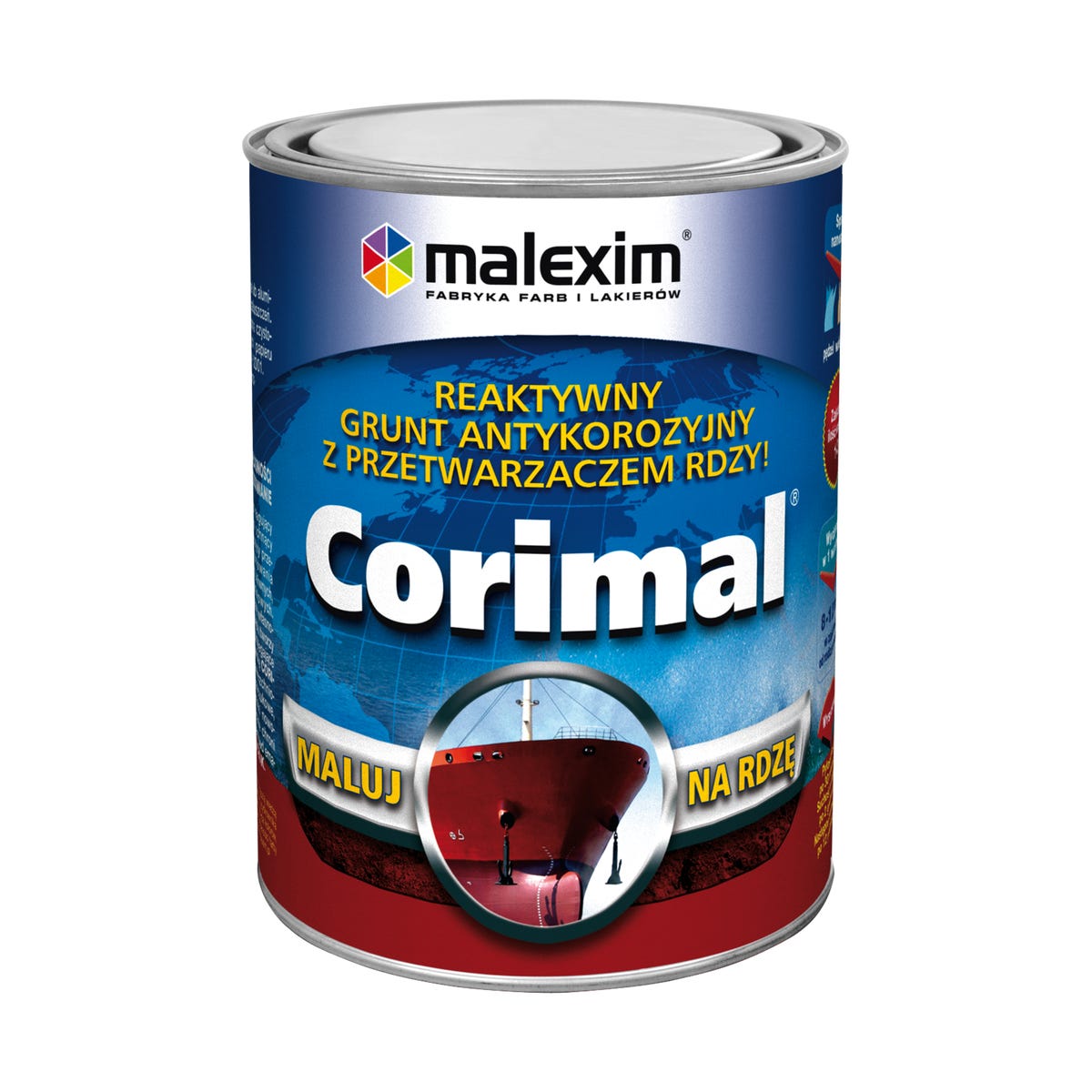 Grunt antykorozyjny Corimal czerwony 0.7 l Malexim
