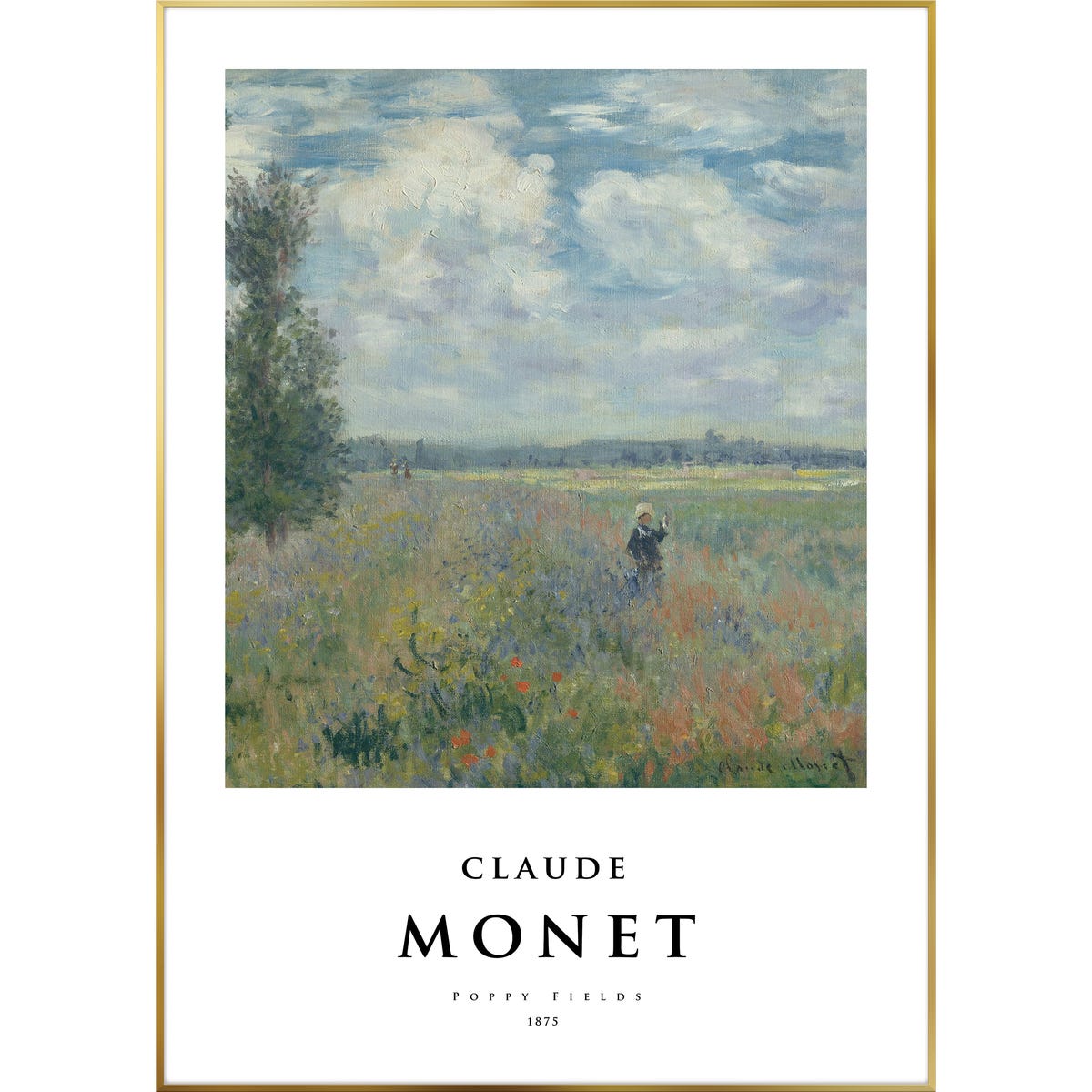 Obraz Monet Poppy Fields 50 x 70 cm