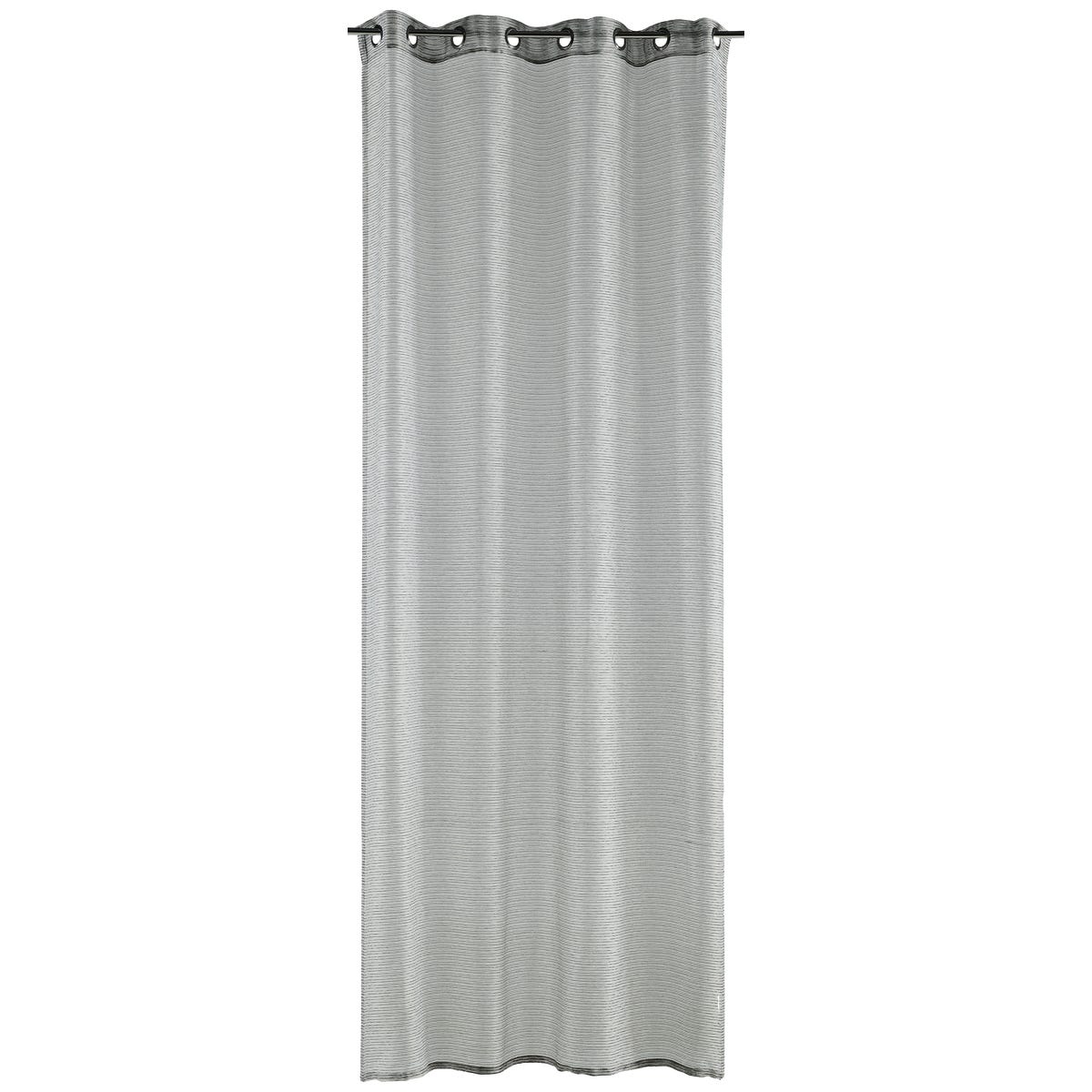 Firana na taśmie Zoran 200 x 280 cm szaro-srebrna Inspire