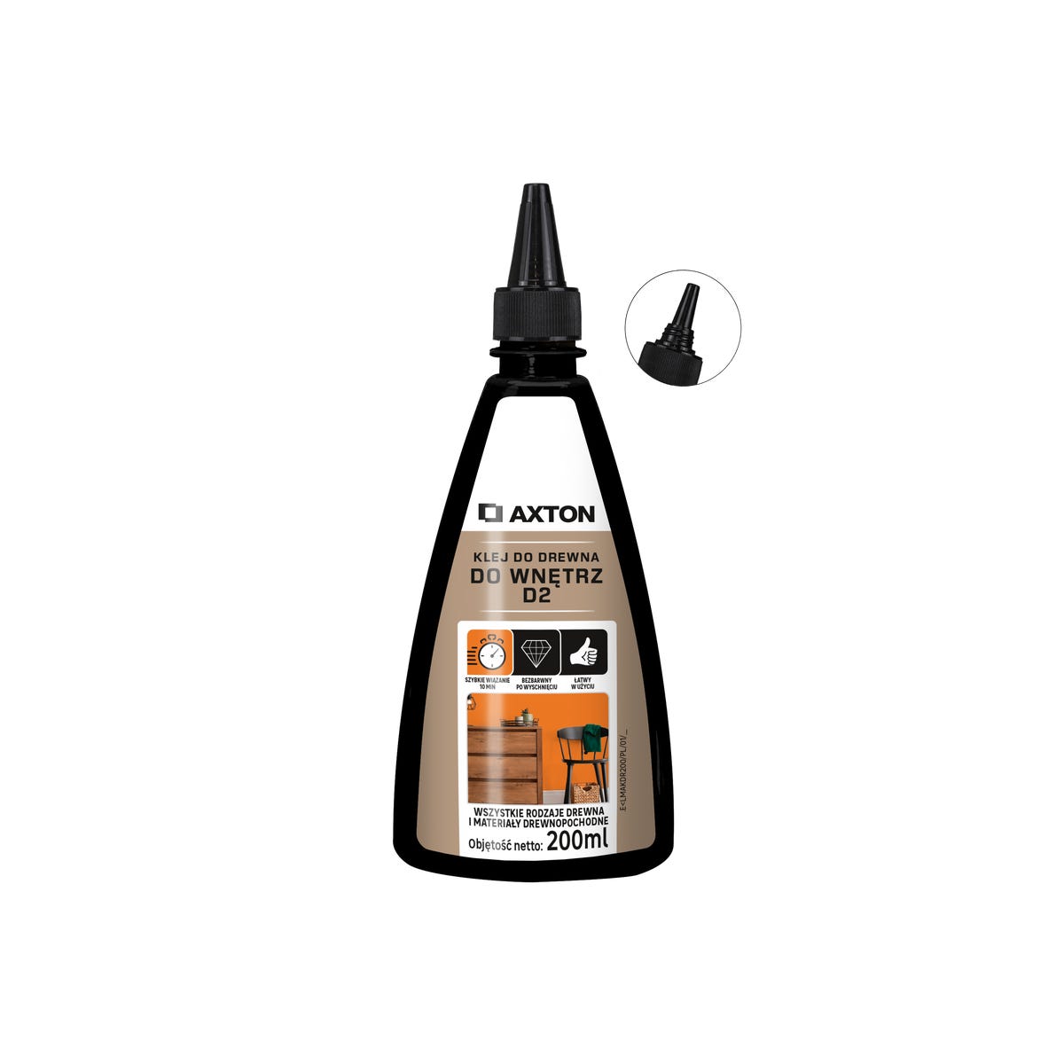 Klej do drewna D2 200 ml Axton
